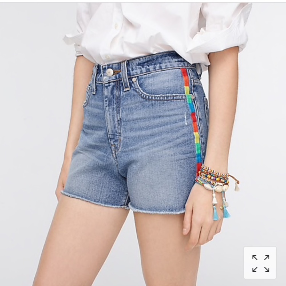 Jcrew point sur denim shorts